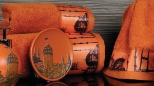 Полотенце с печатью Istanbul Oranj (оранжевый)